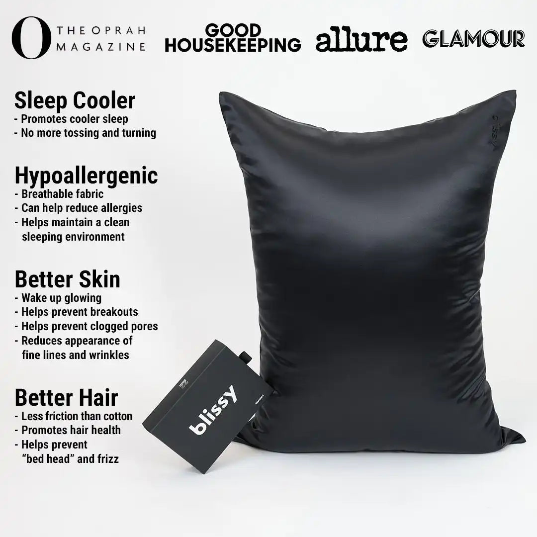 Pillowcase - Black - King