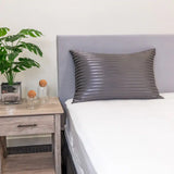 Pillowcase - Grey Striped - Standard