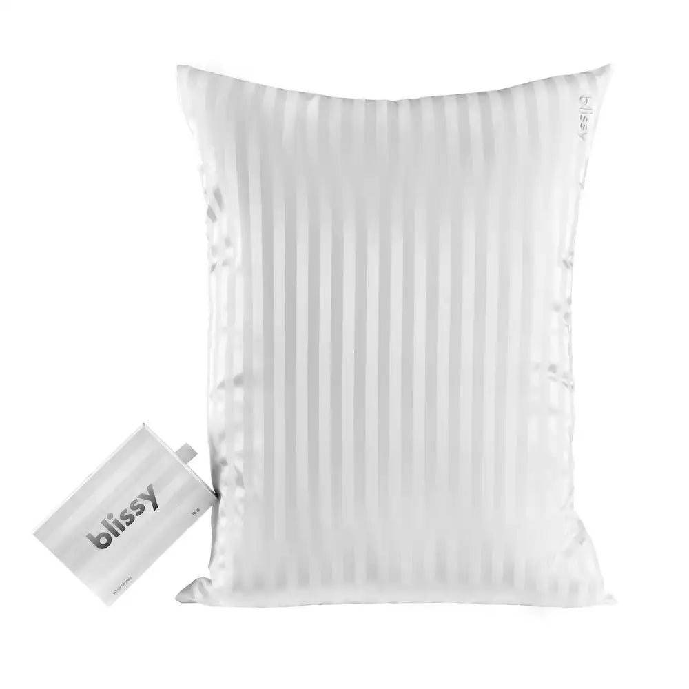 Pillowcase - White Striped - Standard