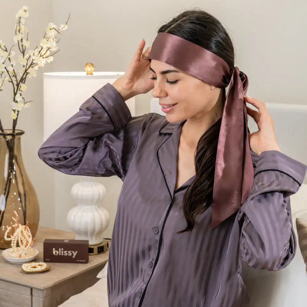 Blissy Hair Ribbon - Chocolate