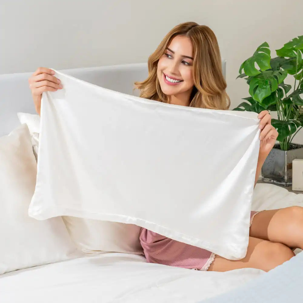 Crescent Pillowcase - White - King