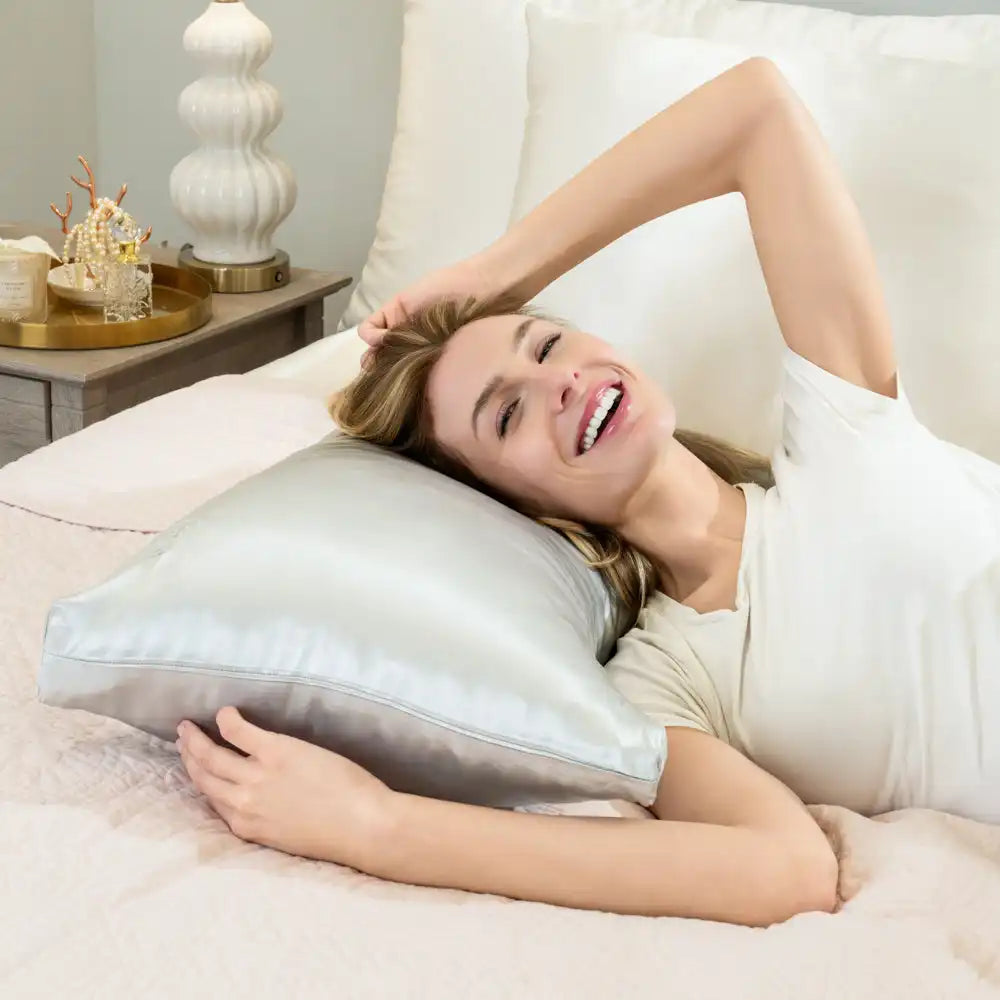 Crescent Pillowcase - Silver - King