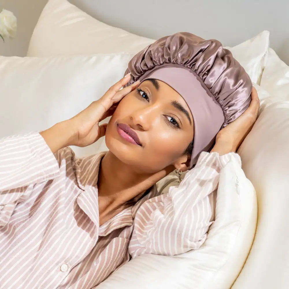 Blissy Halo Bonnet - Plum